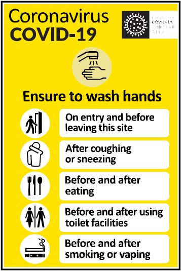 CCOV013 - Coronavirus - Covid-19 - Ensure to wash hands