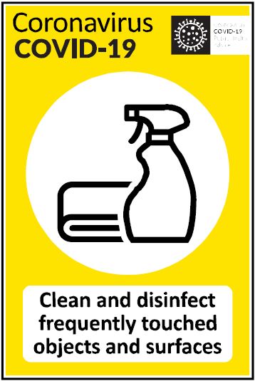 CCOV035 - Coronavirus - Covid-19 Clean and disinfect frequently