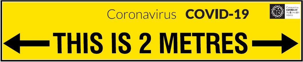 CCOV052 - Coronavirus - COVID-19 - THIS IS TWO METERS