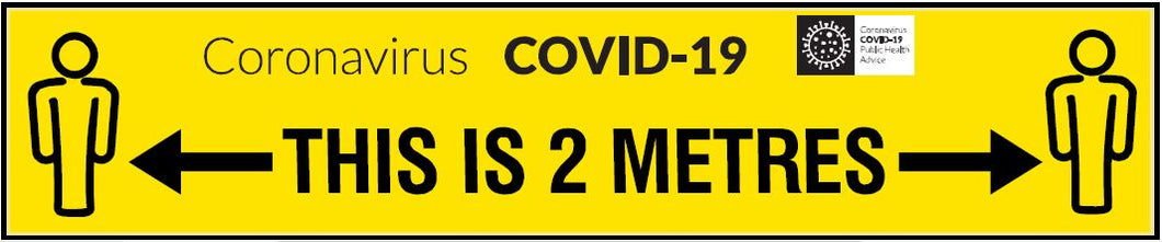 CCOV053 - Coronavirus - COVID-19 - THIS IS TWO METERS