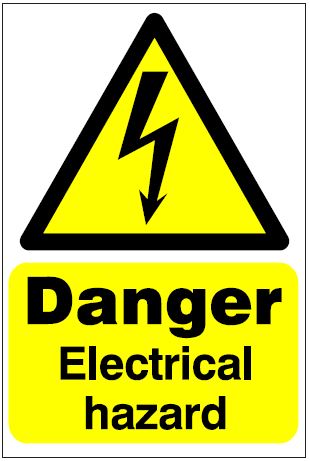 CH004 - Site Safety Sign - Hazard Signs - Danger Electrical hazard