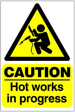 CH011 - Site Safety Sign - Hazard Signs - CAUTION How works in progress