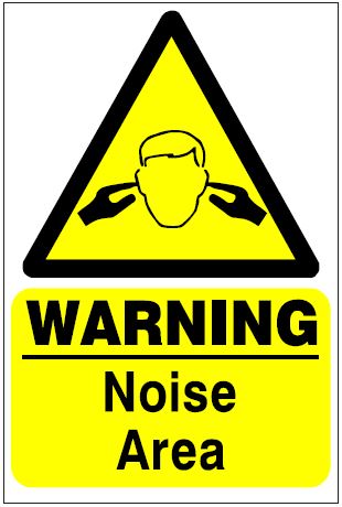 CH057 - Site Safety Sign - Hazard Signs -  WARNING Noise area