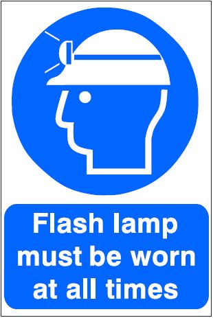 Copy of CM019 - Site Safety Sign- Mandatory - Flash lamp must be worn at all times