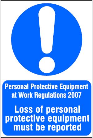 CM065 - Site Safety Sign- Mandatory - Personal protective equipment at work regulations 2007