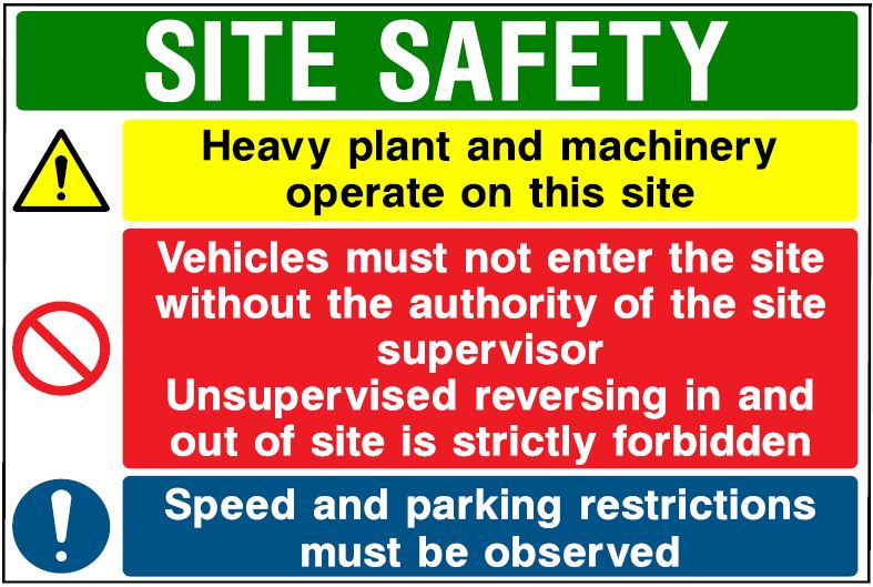 CNM016 - Site Safety Sign - Multi Notice