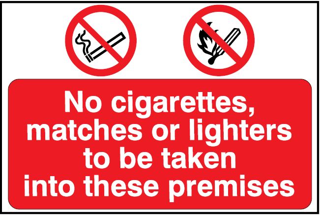 CMN030 - Site Safety Sign - Multi Notice - No Cigarettes