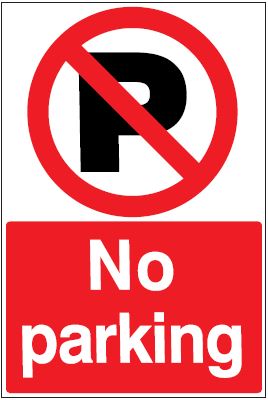 CP015 - Site Safety Sign - Prohibitory Signs - No parking