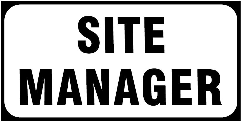 CSF009 - Site Facility Sign - Site Manager