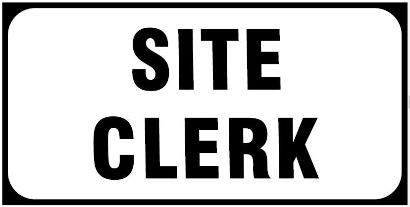 CSF010 - Site Facility Sign - Site Clerk