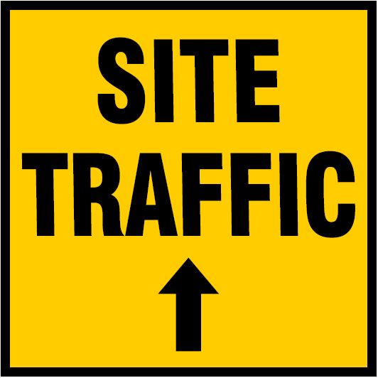 CST001 - Site Safety Sign - Site Traffic Sign - SITE TRAFFIC FORWARD ARROW