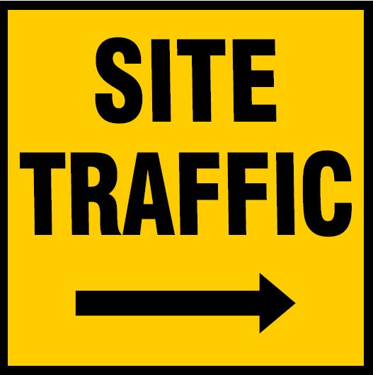CST002 - Site Safety Sign - Site Traffic Sign - SITE TRAFFIC RIGHT ARROW