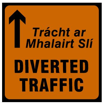 RW060 - Road Safety Sign - Diverted Traffic